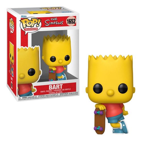 Boneco Funko Pop Os Simpsons Bart Simpson Com Skate #1652