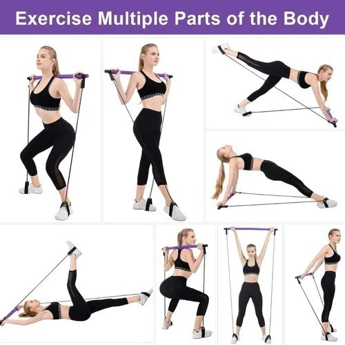 Barra De Ejercicios Pilates, Yoga Con Banda De Resistencia