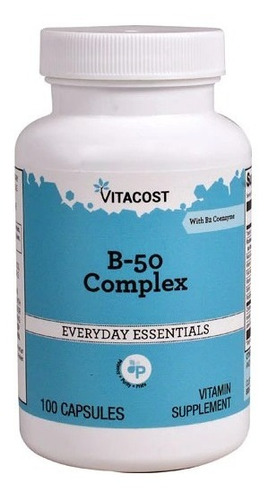 Vitamina B-50 Complex 100 Cápsulas Vitacost 