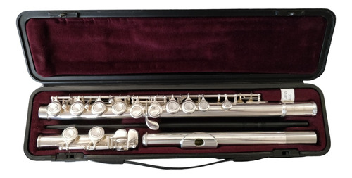 Flauta Traversa Yamaha Yfl 211 Bañada En Plata