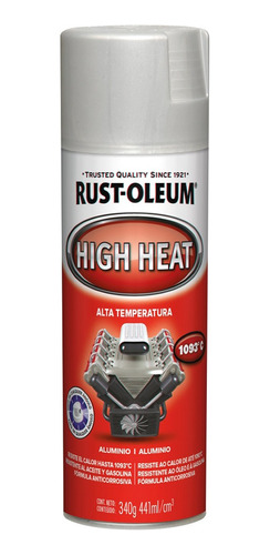 Alta Temperatura En Aerosol Rust Oleum 1093°c Aluminio Mate