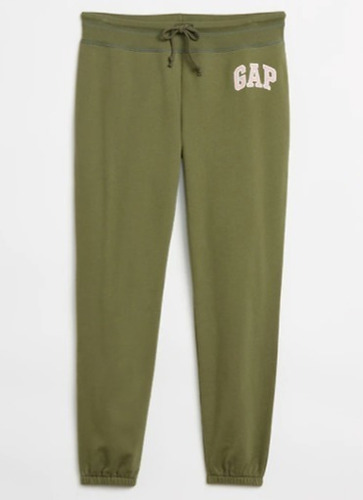 Gap Pantalon Jogger Mujer Logo Color Army Jacket Green
