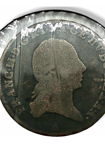 Rara Moneda Cobre 1 Kreuzer Rey Frantz Ii Año 1800 Austria (Usado)