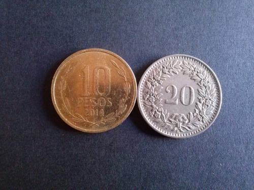 Moneda Suiza 20 Rappen 1952 Níquel (22a)