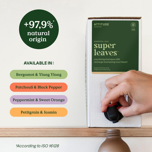 Shampoo Nutritivo Para Cabelo Atitude Com Óleos Essenciais,
