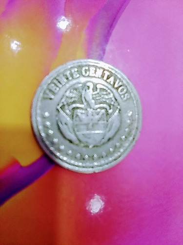 Moneda Colombiana Antigua,veinte Centavos De  1959