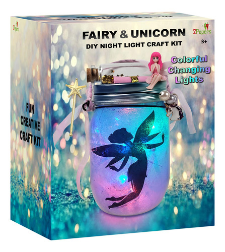 Tarro De Unicornio Y Linterna De Hadas Con Luz Nocturna