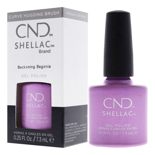 Color De Uñas Cnd Shellac Beckoning Begonia, 7 Ml, Tecnologí