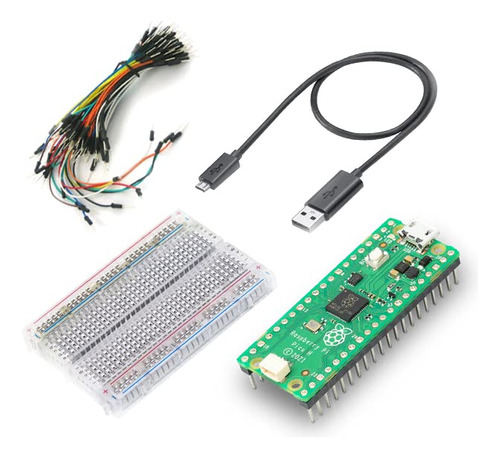 Raspberry Pi Pico Kit H Tabla Pan Cable Usb Puente Cabezal