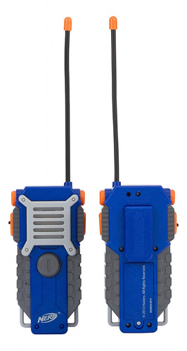 Walkie Talkies Nerf Sakar | Alcance De 1000 Pies, Altavoces,