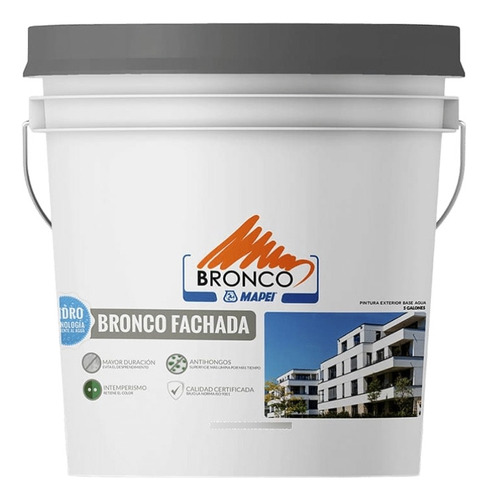 Recubrimiento Para Exteriores Bronco Fachada 5gal (ladrillo)