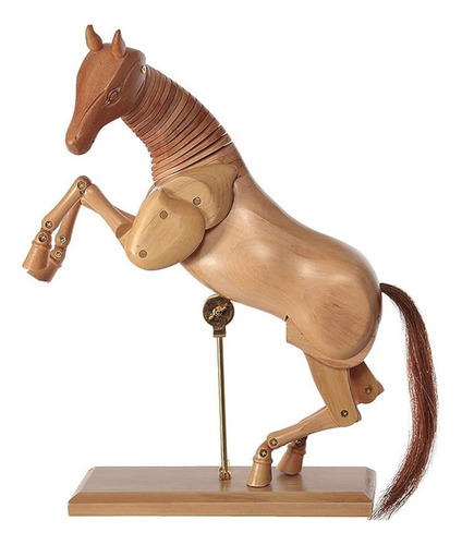 Modelo Caballo Articulado De Madera 30cm Arte Dibujo Pintura