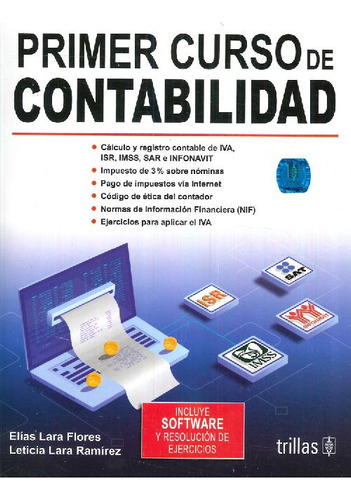 Libro Primer Curso De Contabilidad De Elías Lara Flores, Let