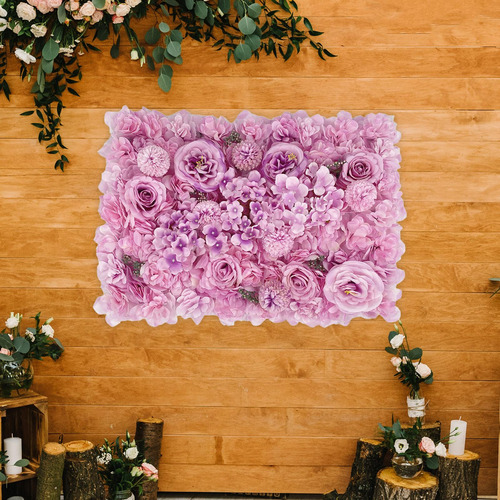 Painel De Flores Artificiais Diy Cenário De Flores Rosas