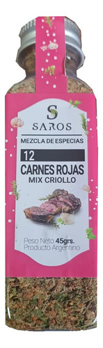 Sazonadores Naturales Saros 12 Carnes Rojas Mix Criollo X50g