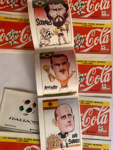 10 Sobres Álbum Italia 90 Coca Cola Los Grandes Del Futbol (Usado)