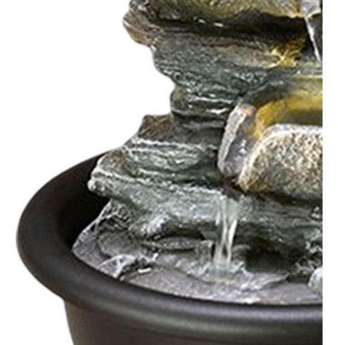 Pequeña Fuente De Mesa Con Luz De Escena Mini Cascada Con