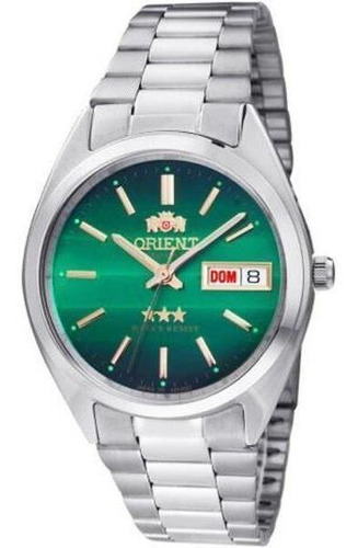 Relógio Orient Masculino Automático Prata Verde 469wa3f E1sx