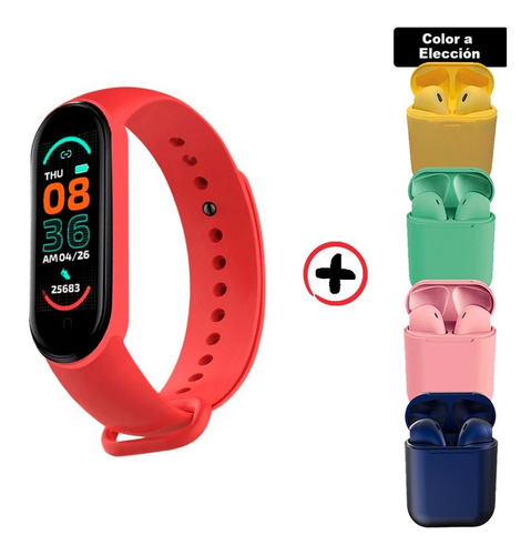 Smartband M6, Reloj Pulsera Fitness, Presión Arterial + Auri