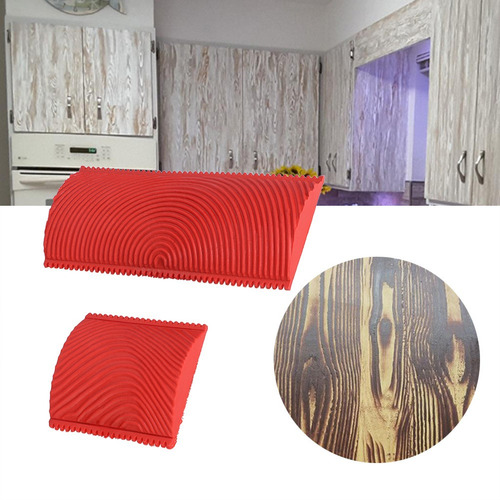 Imagen 6 de 9 de Cepillo Para Pintar Con Textura De Vetas De Madera 2 Pzs