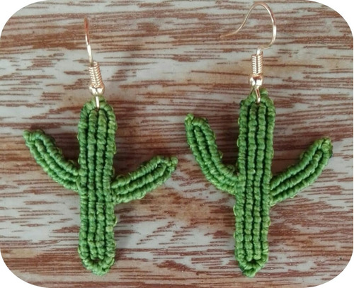 Aretes Artesanales Cactus