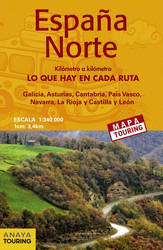 Imagen 1 de 1 de Libro Mapa De Carreteras España Norte 1:340.000 - (desplega
