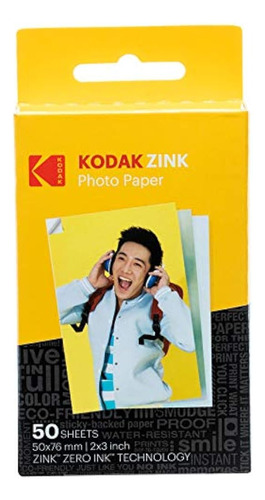 Papel Fotográfico Zink Premium Kodak De 2  X 3  (50 Hojas) C