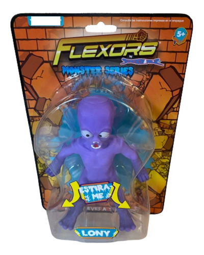 Figura Flexors Monster Series Lony 15cm Se Estira / Aplasta