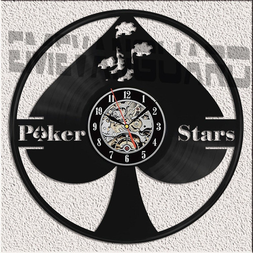Reloj Poker Pica Vinilo Ideal Regalo Lleva El 2do. Al 20%off