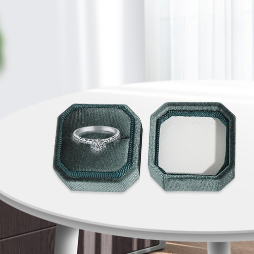 Boda Elegante Anillos Caja Terciopelo Joyero Para Niñas