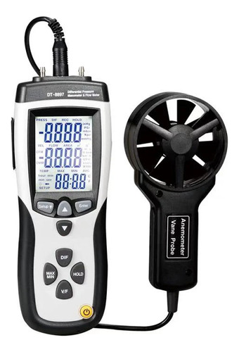 Dt-8893 Cmm/cfm 0~30m/s Medidor De Velocidad Del Viento