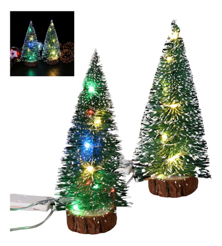 Decoraciones De Escritorio Con Miniárbol De Navidad, 2 Unida
