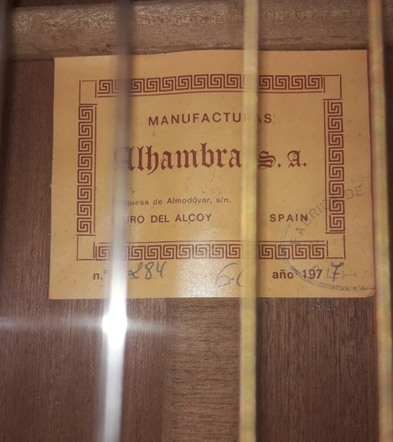 Imagen 7 de 8 de Guitarra Española Alhambra 6c