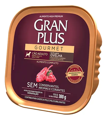 Ração Úmida GranPlus Gourmet Cães Adultos Sabor Ovelha 300g