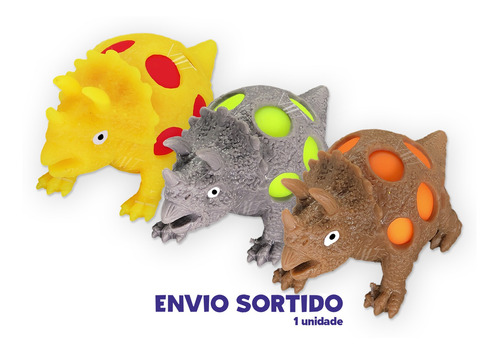 Brinquedo Sensorial Alívio Autismo, Estike Dino - Multikids