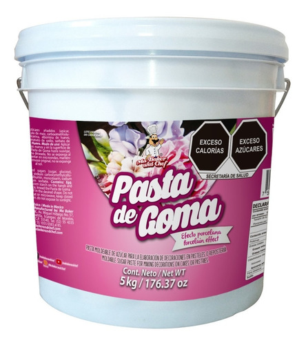 Pasta De Goma Ma Baker Blanco 5 Kg Comestible Gum Paste