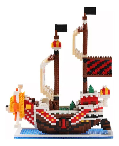 Bloques Luffy Armables 3d De Barco Pirata Rompecabezas 3d De