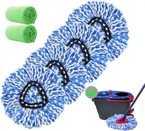 Kit De Paño De Microfibra Para Fregona