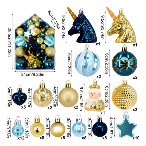 Decoraciones De Bolas De Navidad Juego De Adornos De Bolas D