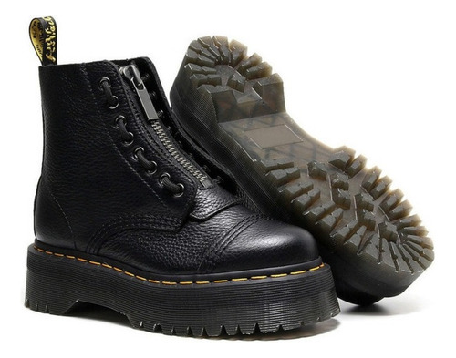 Vacuno Dr.martens Martin Plataforma De Piel Natural De Botas
