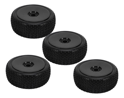 Llantas De Goma Para Camiones, Ruedas Rc De 1/8, Negras Y Ne