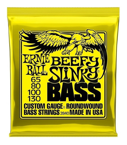 Encordado Para Bajo Ernie Ball 4 Cuerdas 65-130 Original