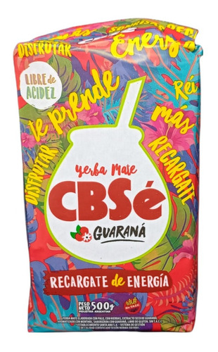 Paquete Yerba Cbse Guarana 500 Gr