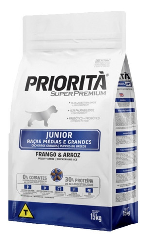 Priorita Cachorro X 15 Kg + Snacks