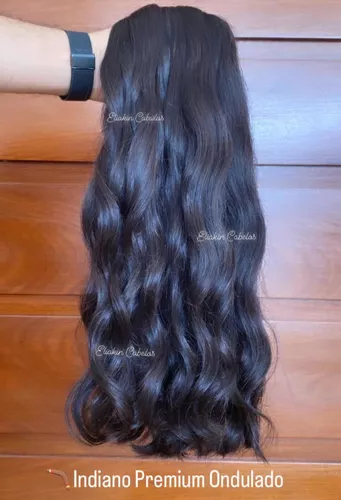 Cabelo Premium Liso Natural 55 CM - Cabelo Humano - Cabelo