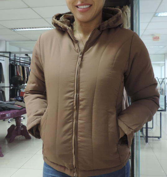 jaqueta feminina nylon com capuz