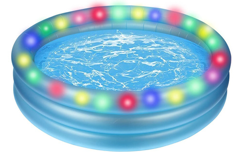 Piscina Inflable Con Luces Led, Piscinas Infantiles De 65