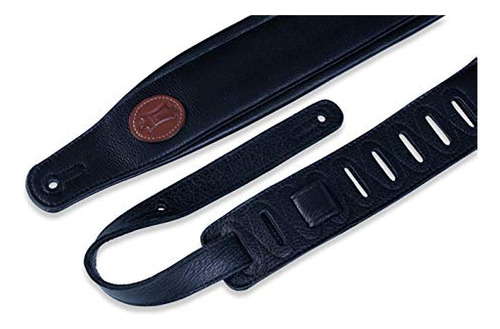 Levy S Leathers Mss2  Correa De Piel Para Guitarra, Negro, 3