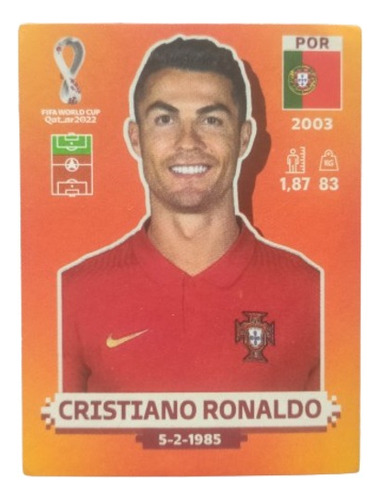 Figurita Por17 Selección Portugal Cr7 Mundial Qatar Ronaldo