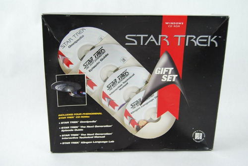 Star Trek Gift Set Windows Cd Rom Fanaticos - Local Dgl 